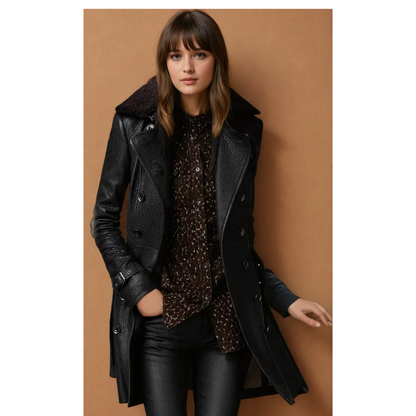 Celeste Prime - Trench - coat de luxe en cuir vegan