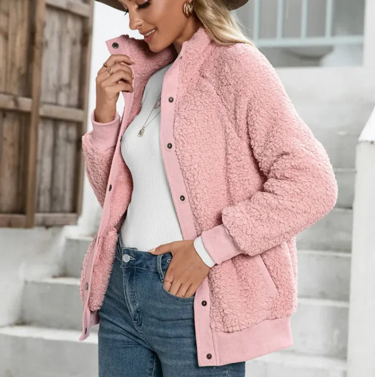 Veste en polaire sherpa de luxe