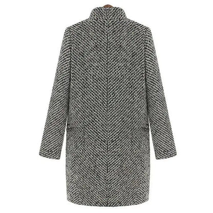 Cheska - Longue veste manteau en laine