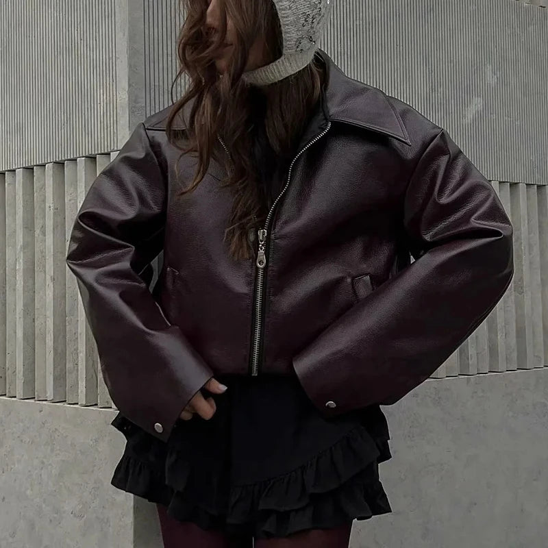 Veste en cuir de luxe Jaqueta